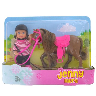Laura et son poney marron foncé  Jenny    250408